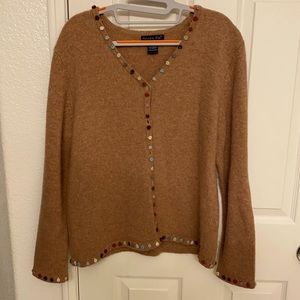 Vintage country garden charm sweater